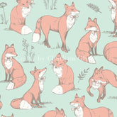 Woodland Forest Animals Fabric 100% Cotton Lifestyle Craft Fabric Material
